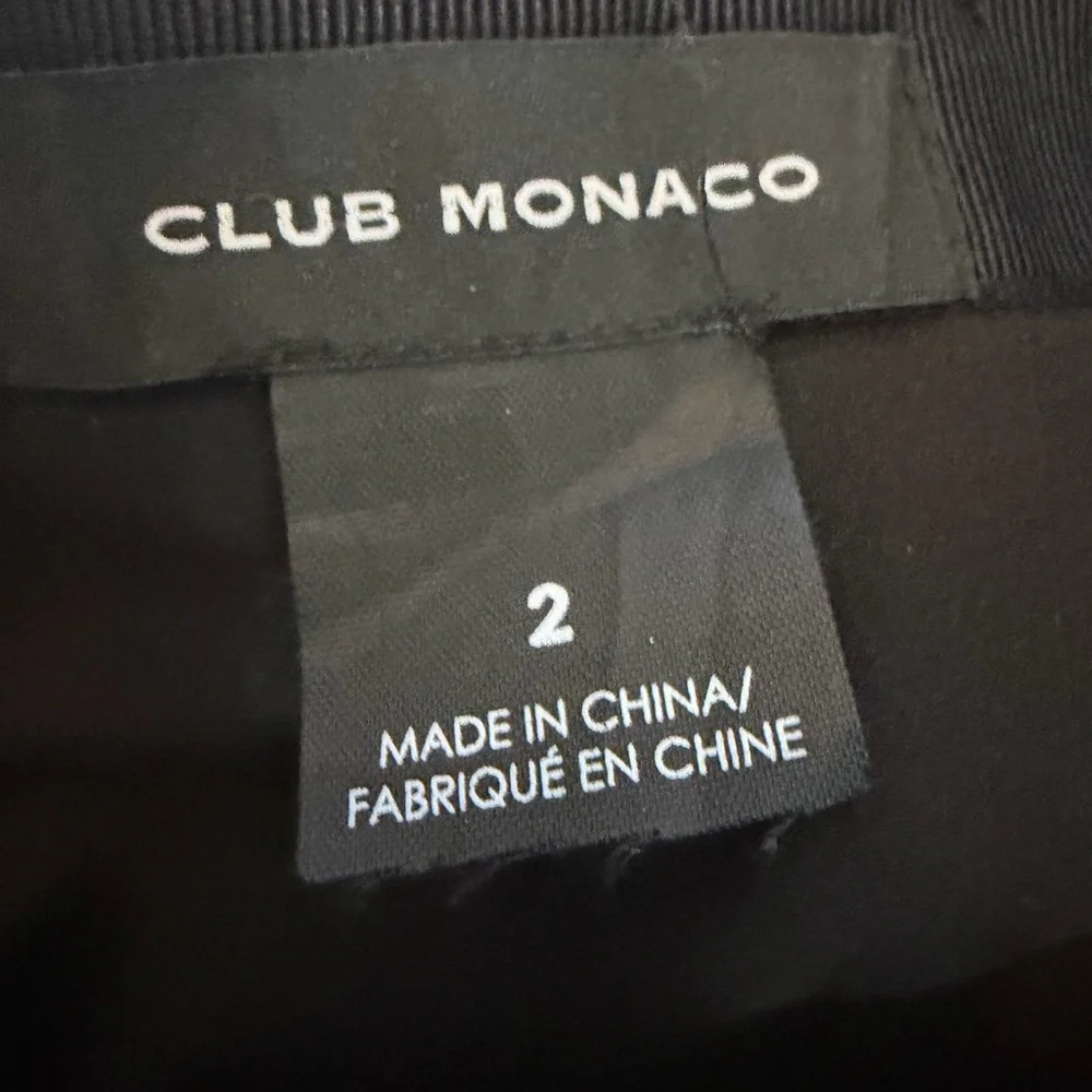 Club Monaco Black Faux Leather Mini Skirt - Picture 5 of 8